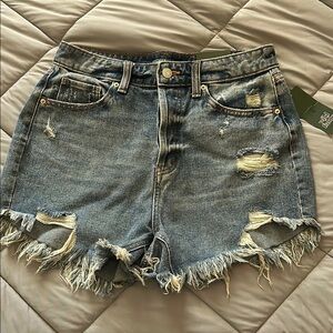 Wild Fable High Waist Blue Denim Shorts